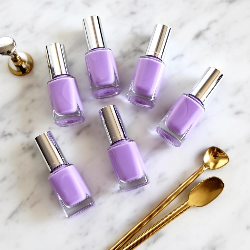 Lavender chrome polish collection